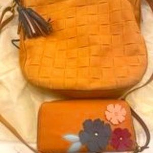 Fossil Shoulder Bag or Crossbody with Wallet and Passport Holder (not pictured)